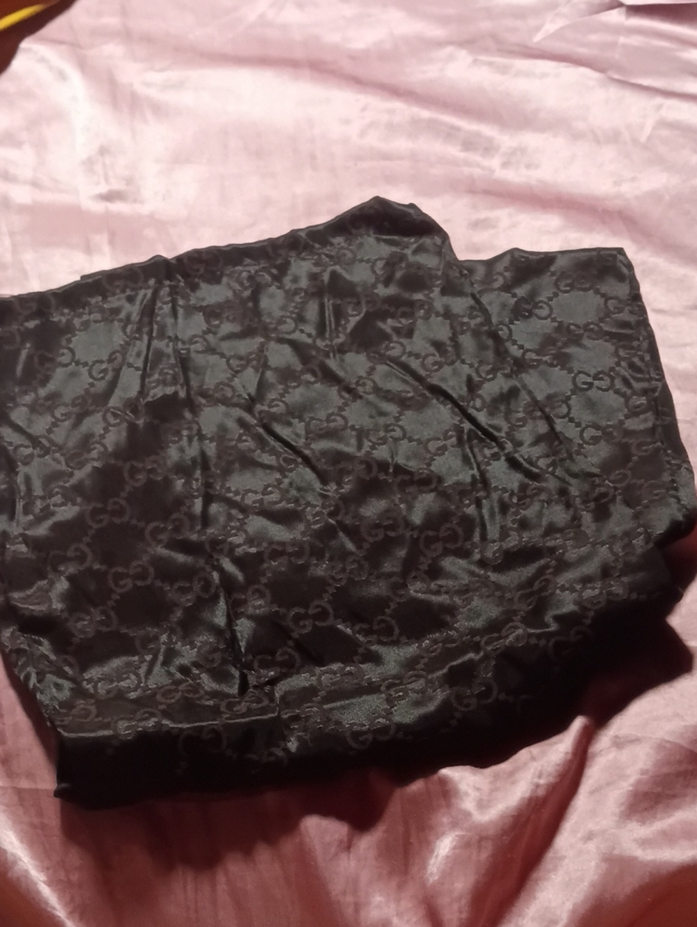 Gucci Brown GG Jacquard Satin Dust Bag